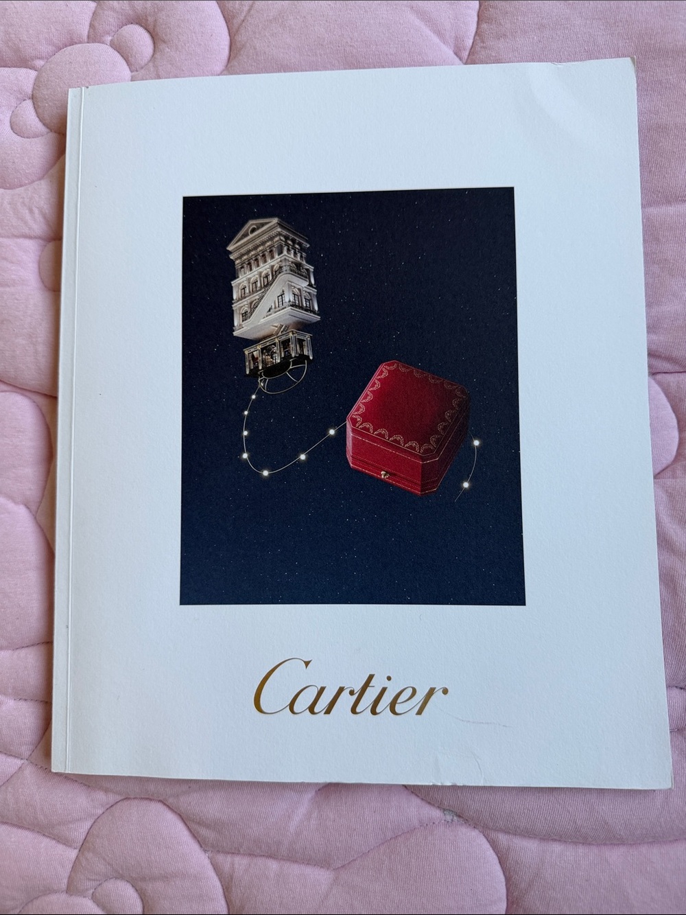 Cartier White Cover with Red Jewelry Box Artwork